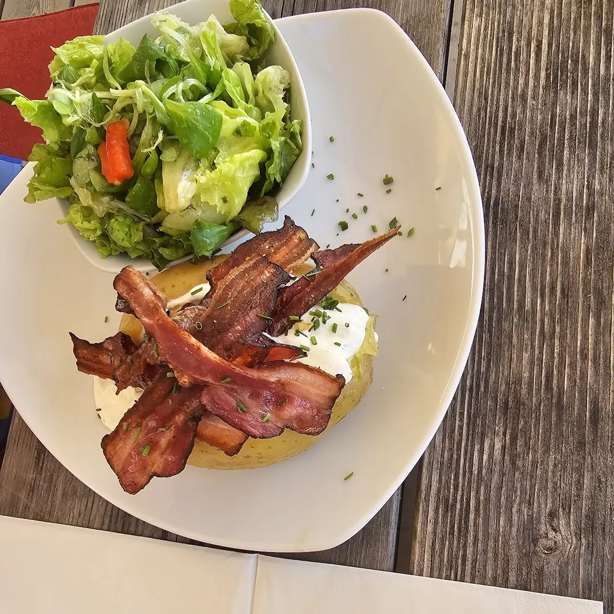 Folienkartoffel Mit Speck