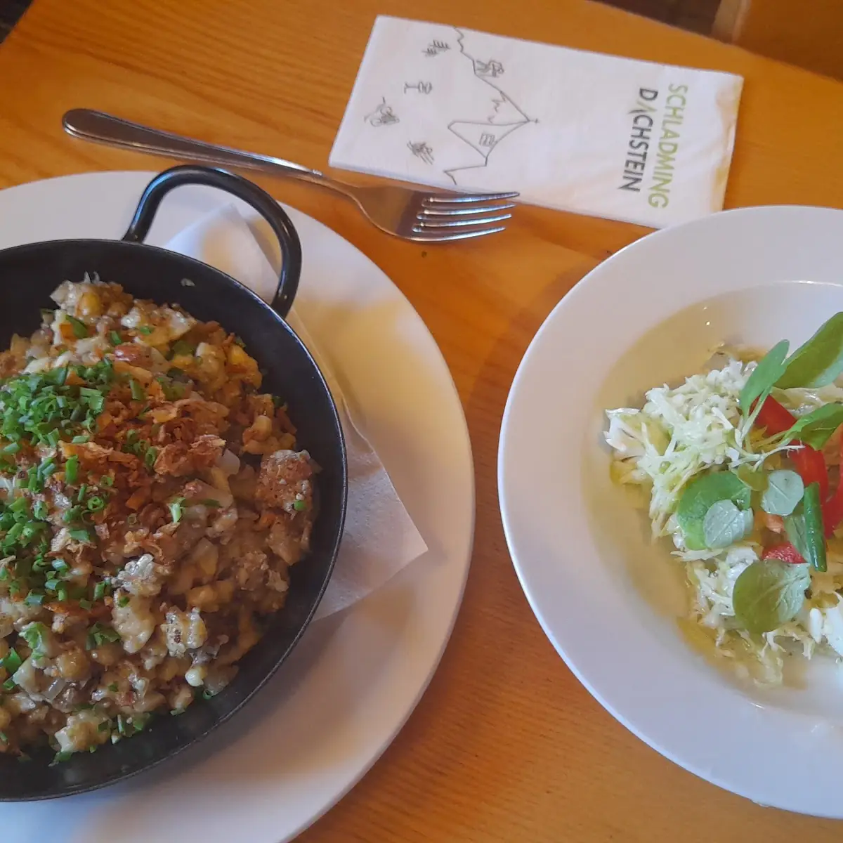Steirerkasnockn Mit Krautsalat