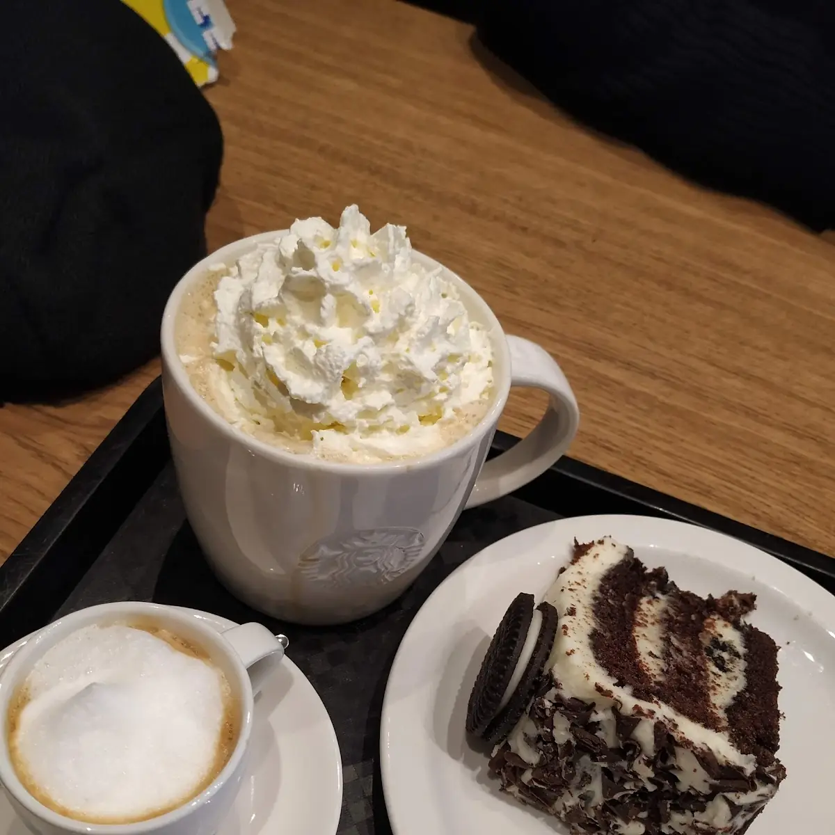 Oreo Cheese Cake and Whipped Cream