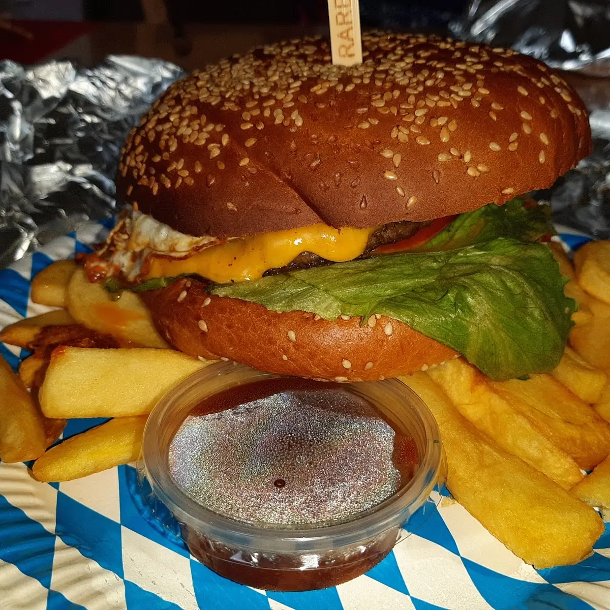 Leckere Chili Vorstadtwirt Burger
