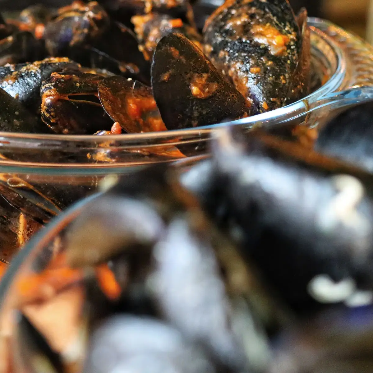 Miesmuscheln Mit Knoblauchbrot