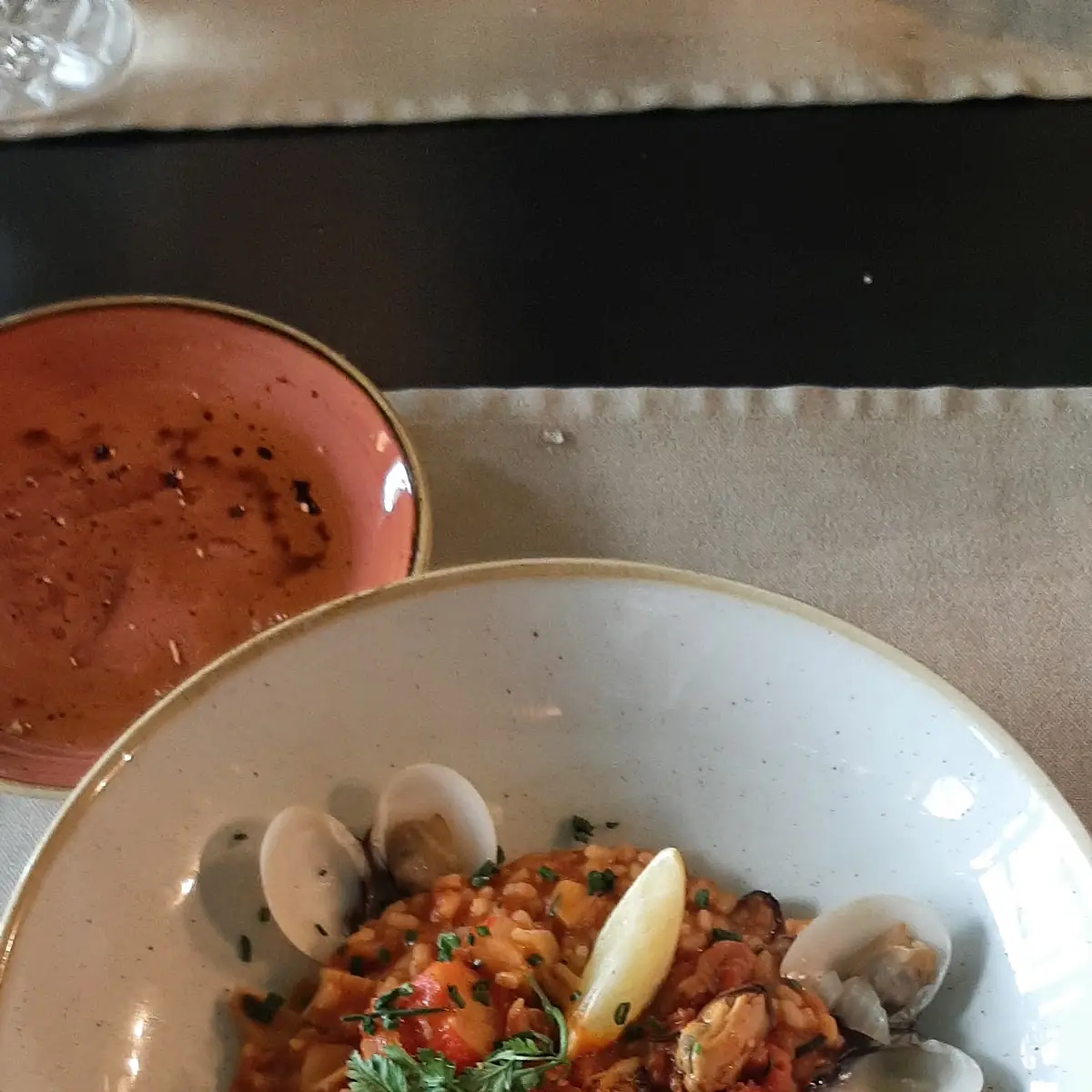 Rotes Meeresfrüchterisotto