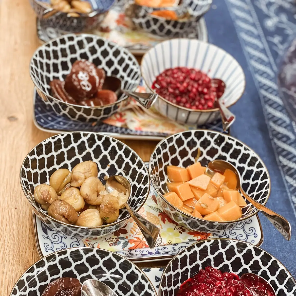Maroni Kürbis Zwetschgen Preiselbeeren