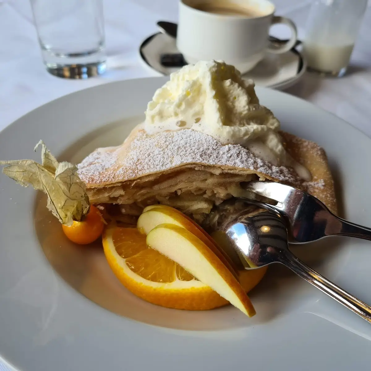 Apple Strudel or Quark Strudel