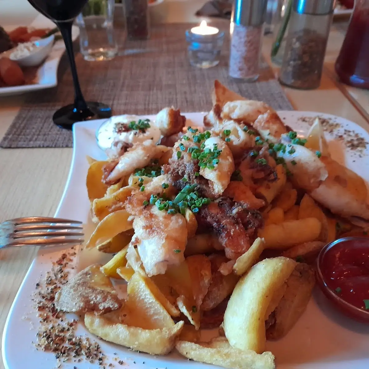 Calamari Gegrillt-kartoffel