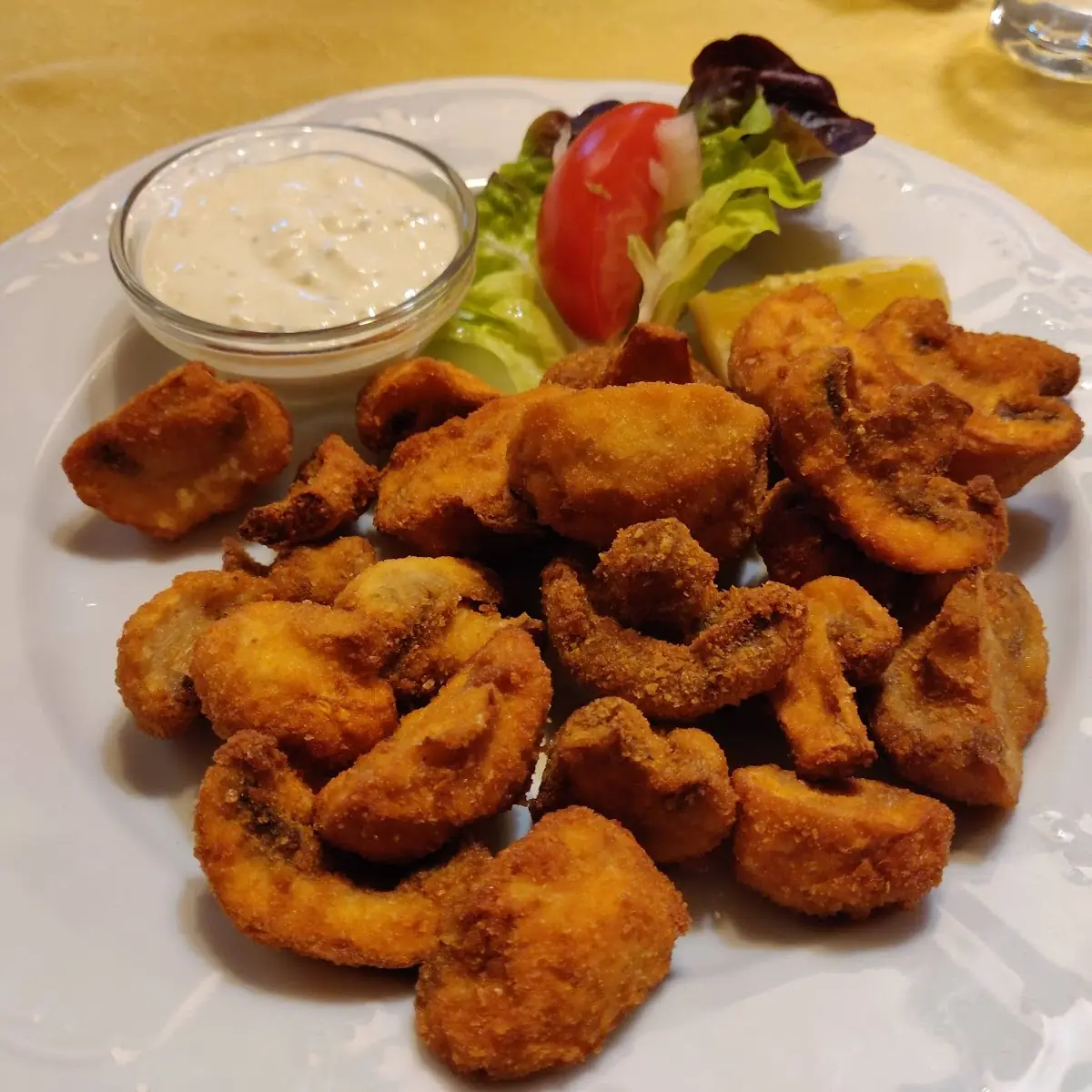Deep Fried Mushrooms with Tartar Sauce