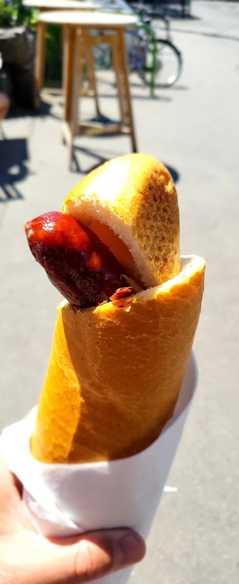 Käsekrainer Als Hotdog