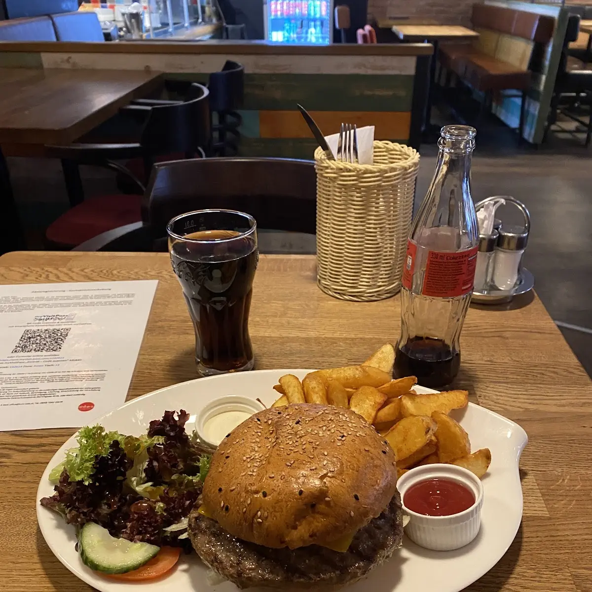 Hamburguesa Con Papas