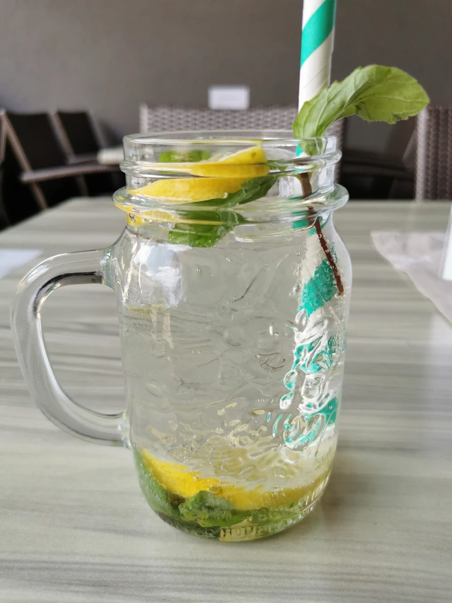 Hausgemachte Limonade Holunder Minze