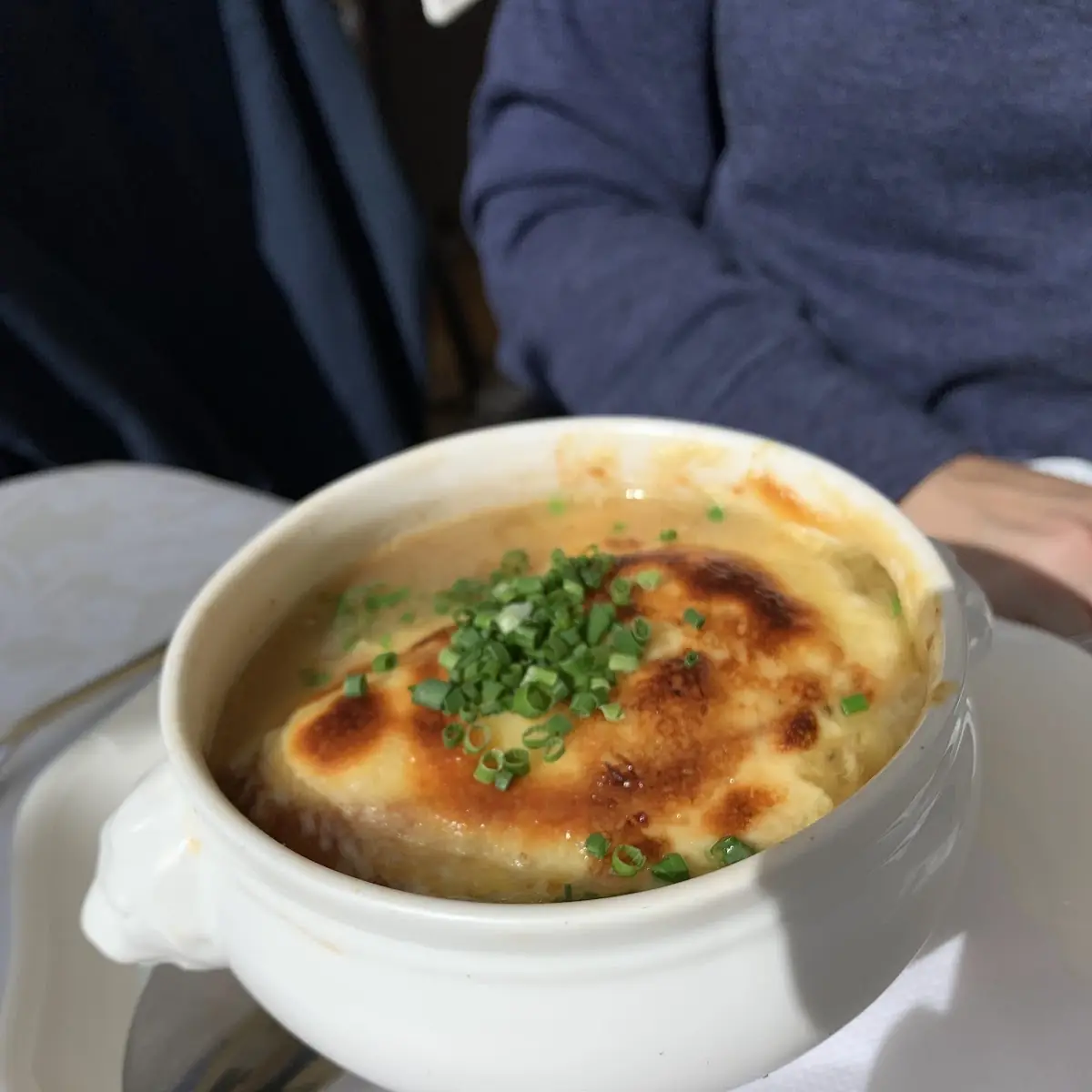 Französische Zwiebelsuppe, Restaurant Maria Loretto