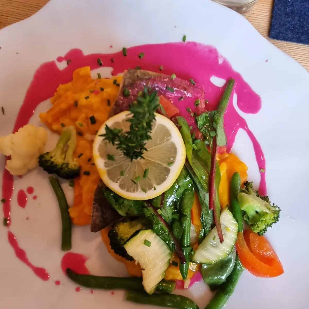 Kürbis Risotto Mit Fischfilet
