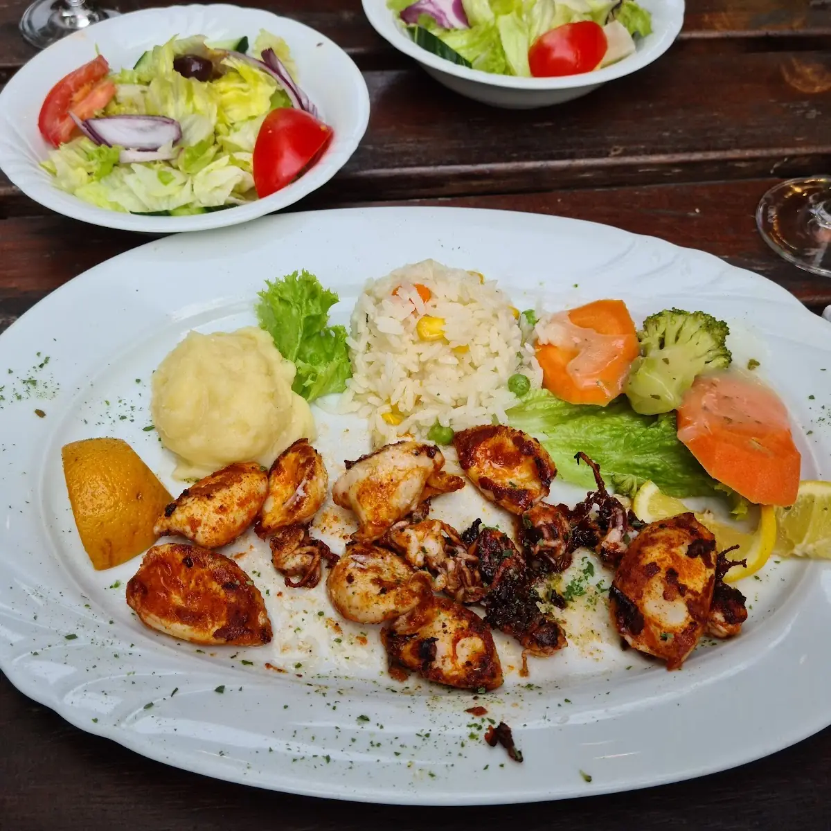 Fischplatte Gegrillt