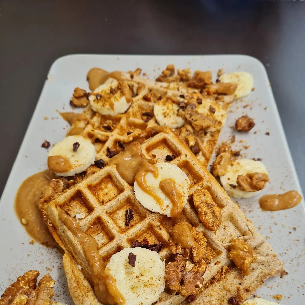 Caramel Nut Waffle