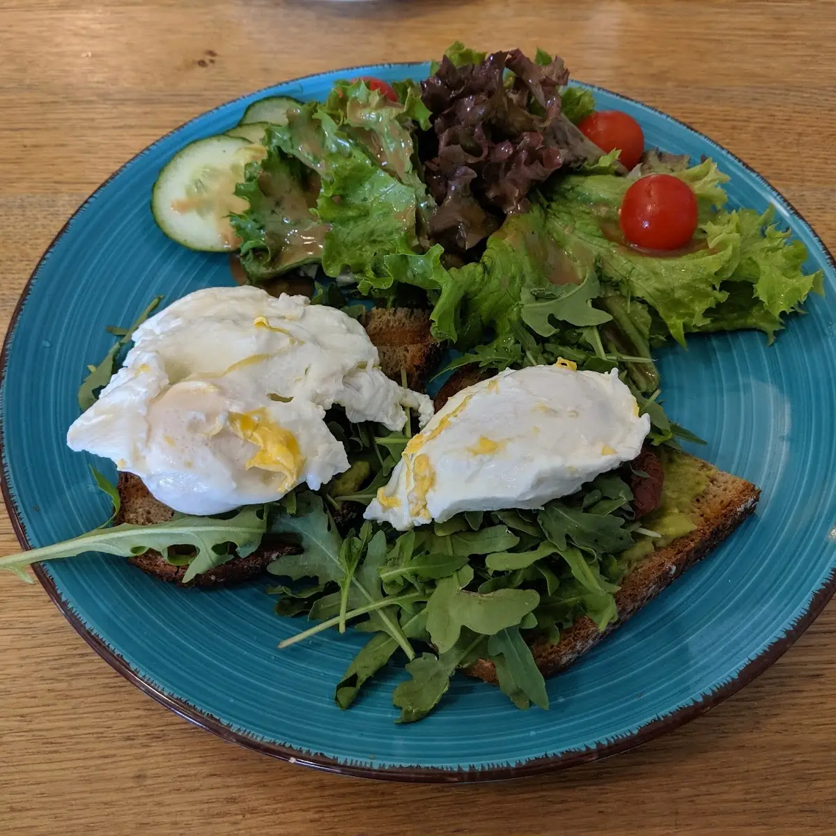 Pochierte Eier Auf Toast