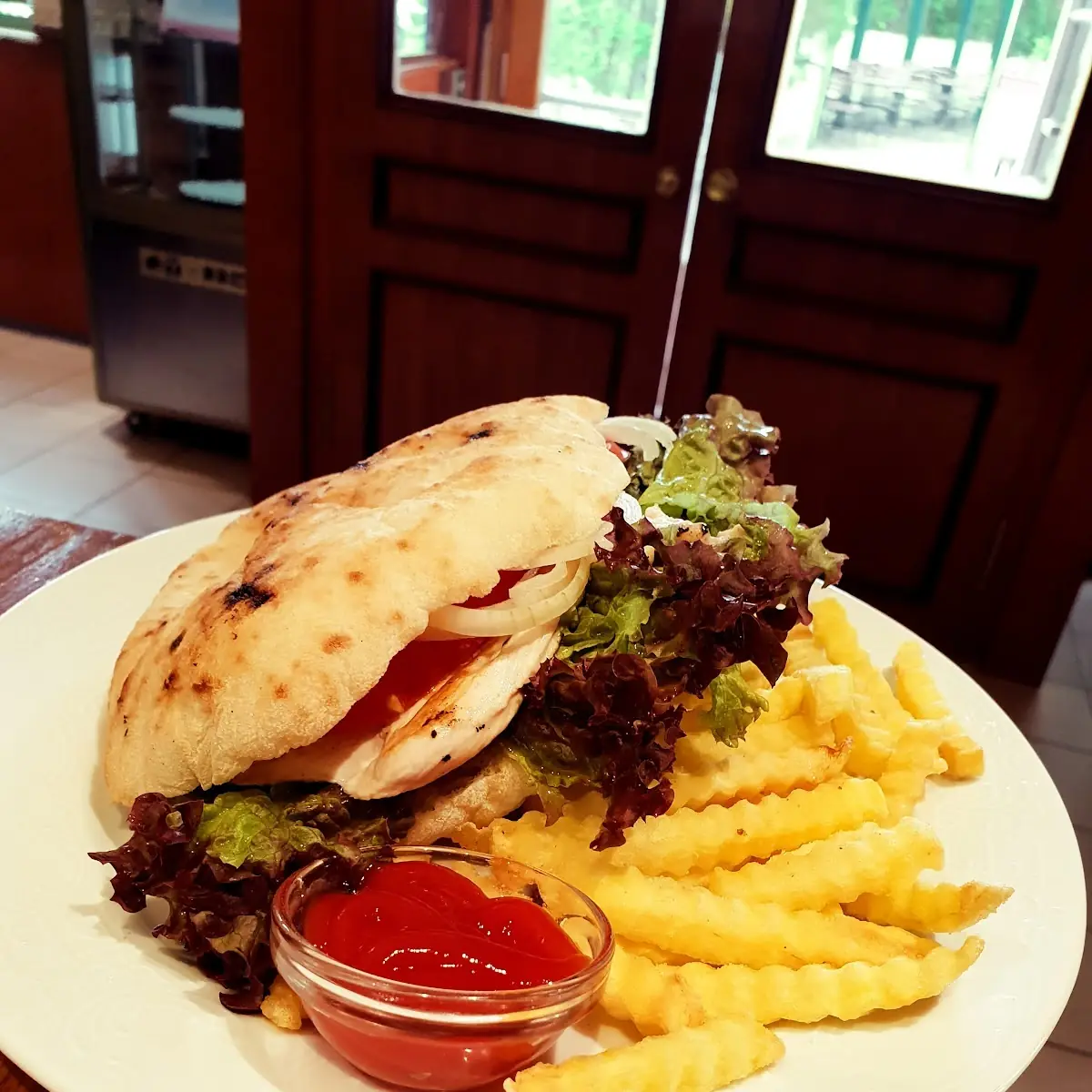 Hühner Burger