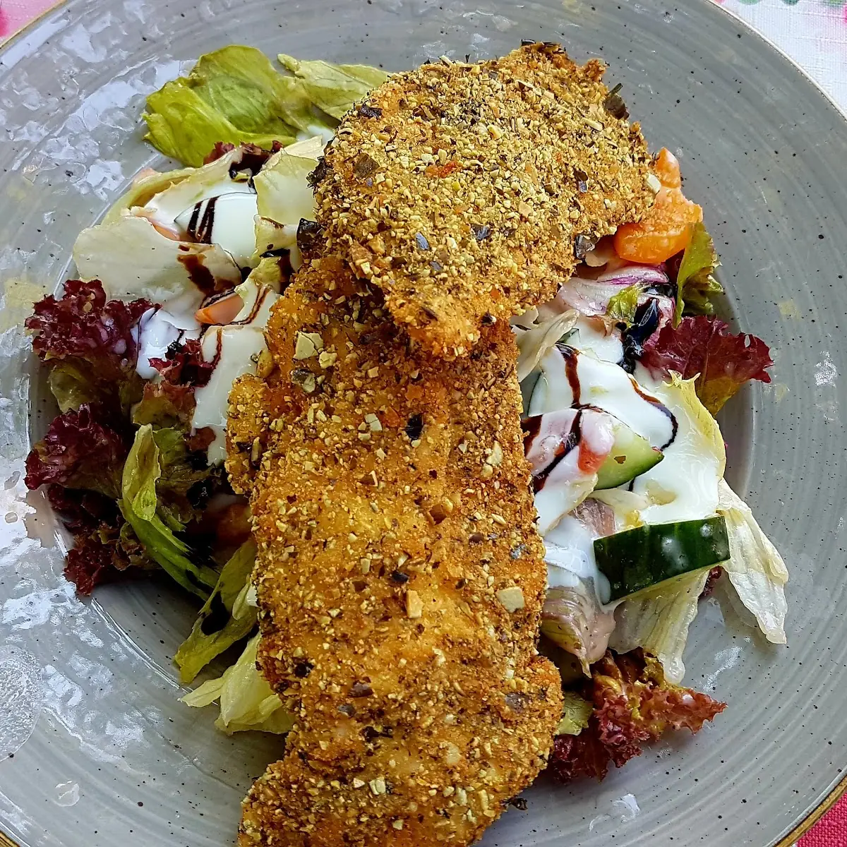 Mit Kürbiskernen Paniertes Schnitzel