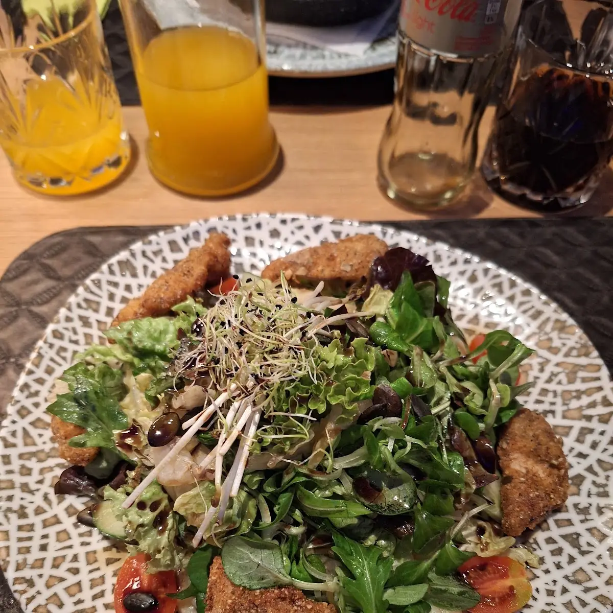 Kartoffel Vogerlsalat Mit Bachhendlstreifen