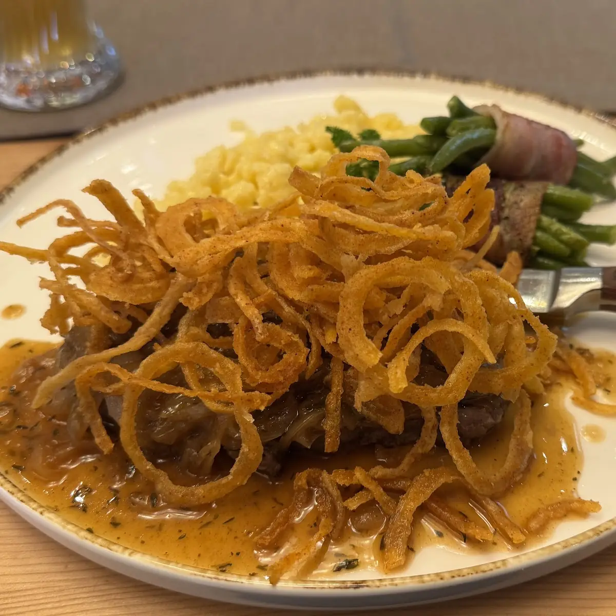 Kurz Gebratener Zwiebelrostbraten