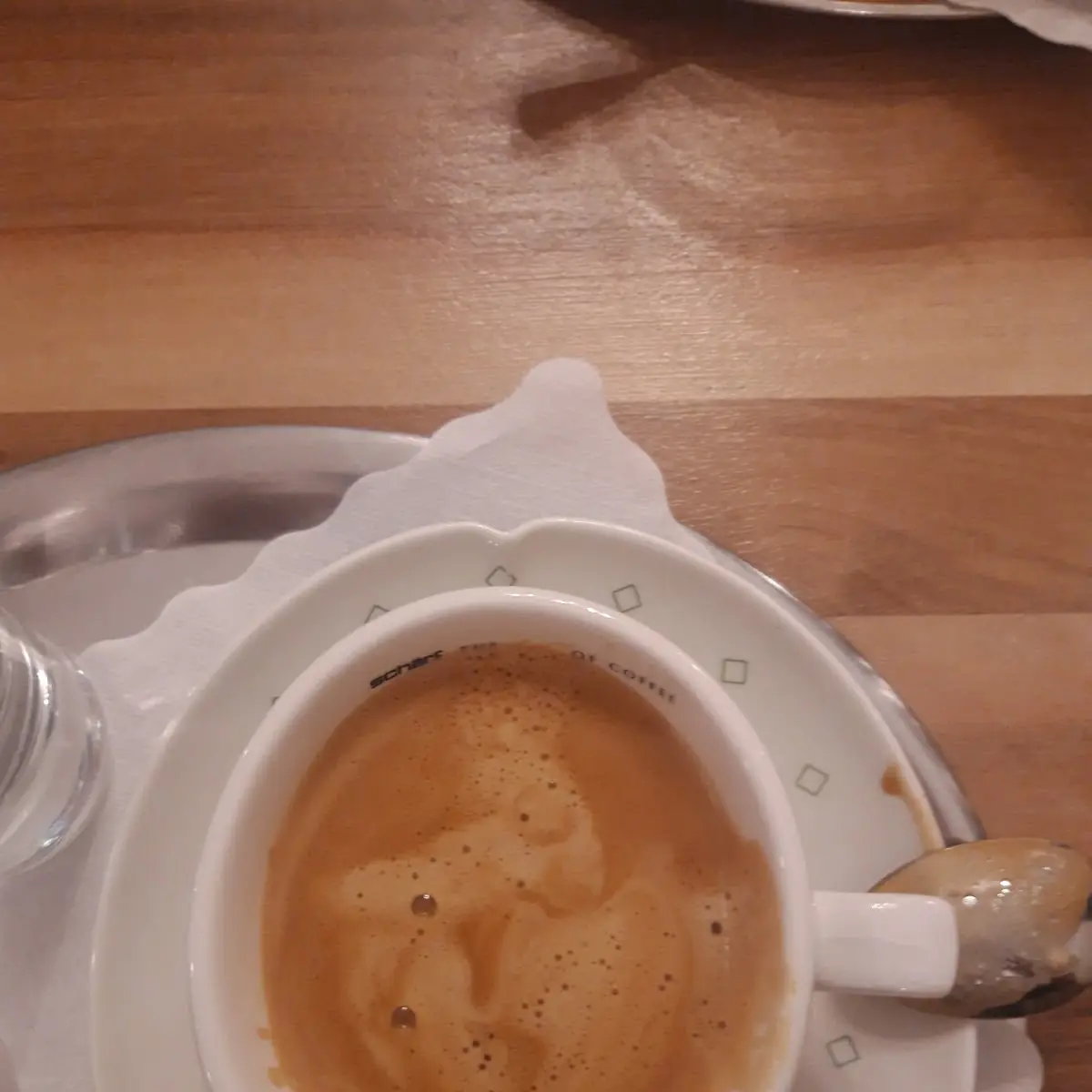 Espresso Doppio Ein Ovaler Rand