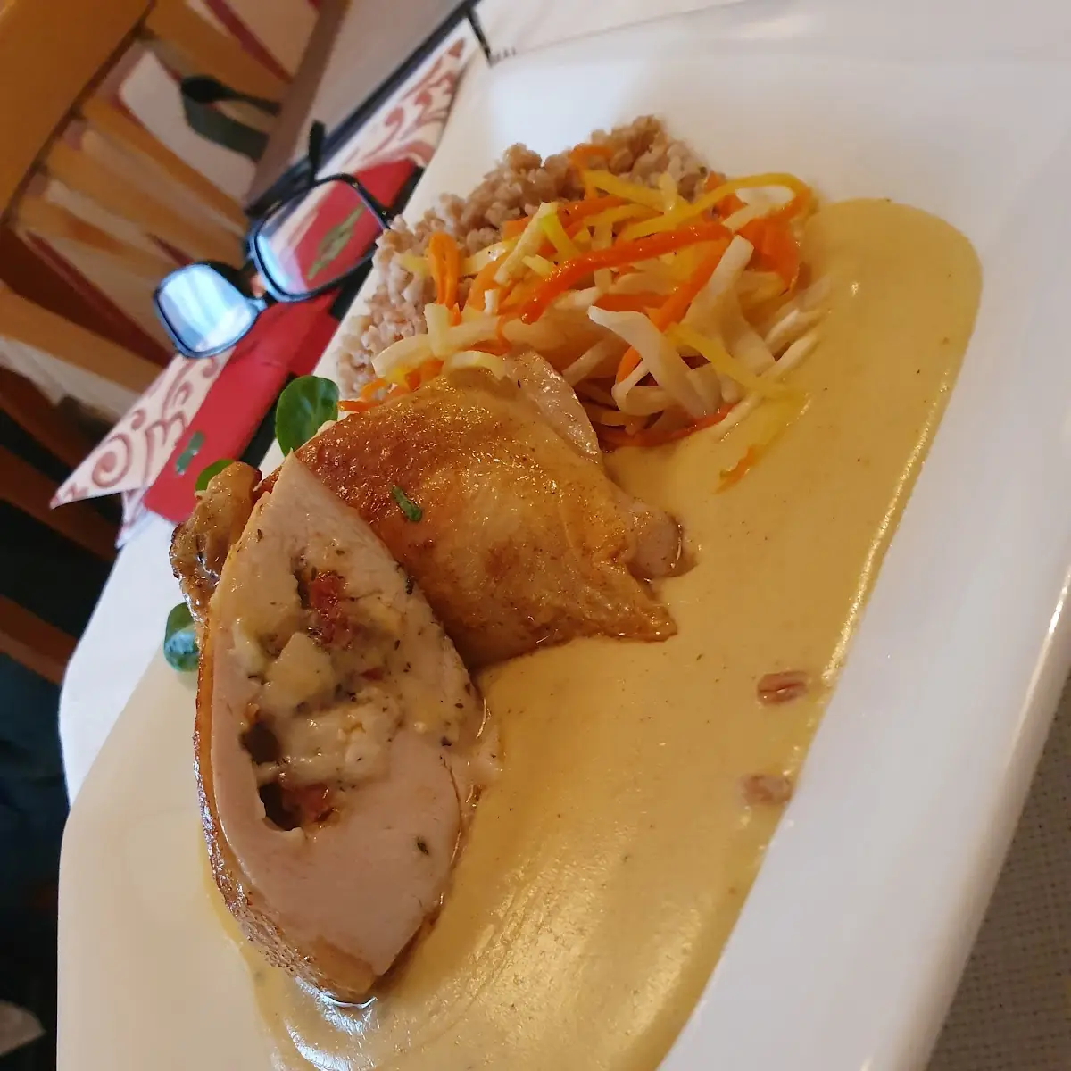 Gefüllte Hühnerbrust