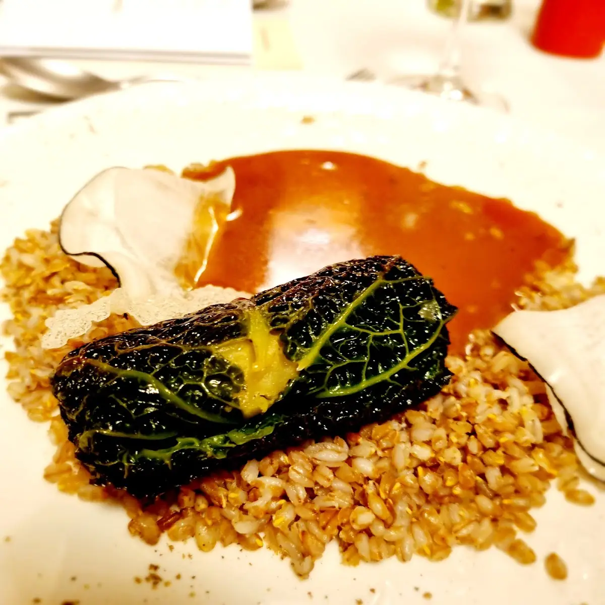 Wirsingrolle Auf Waldstaudenkorn Vegan