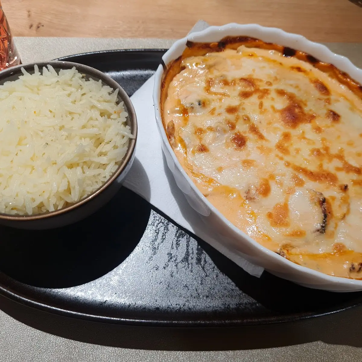 Gyros In Metaxasauce Mit Käse Überbacken