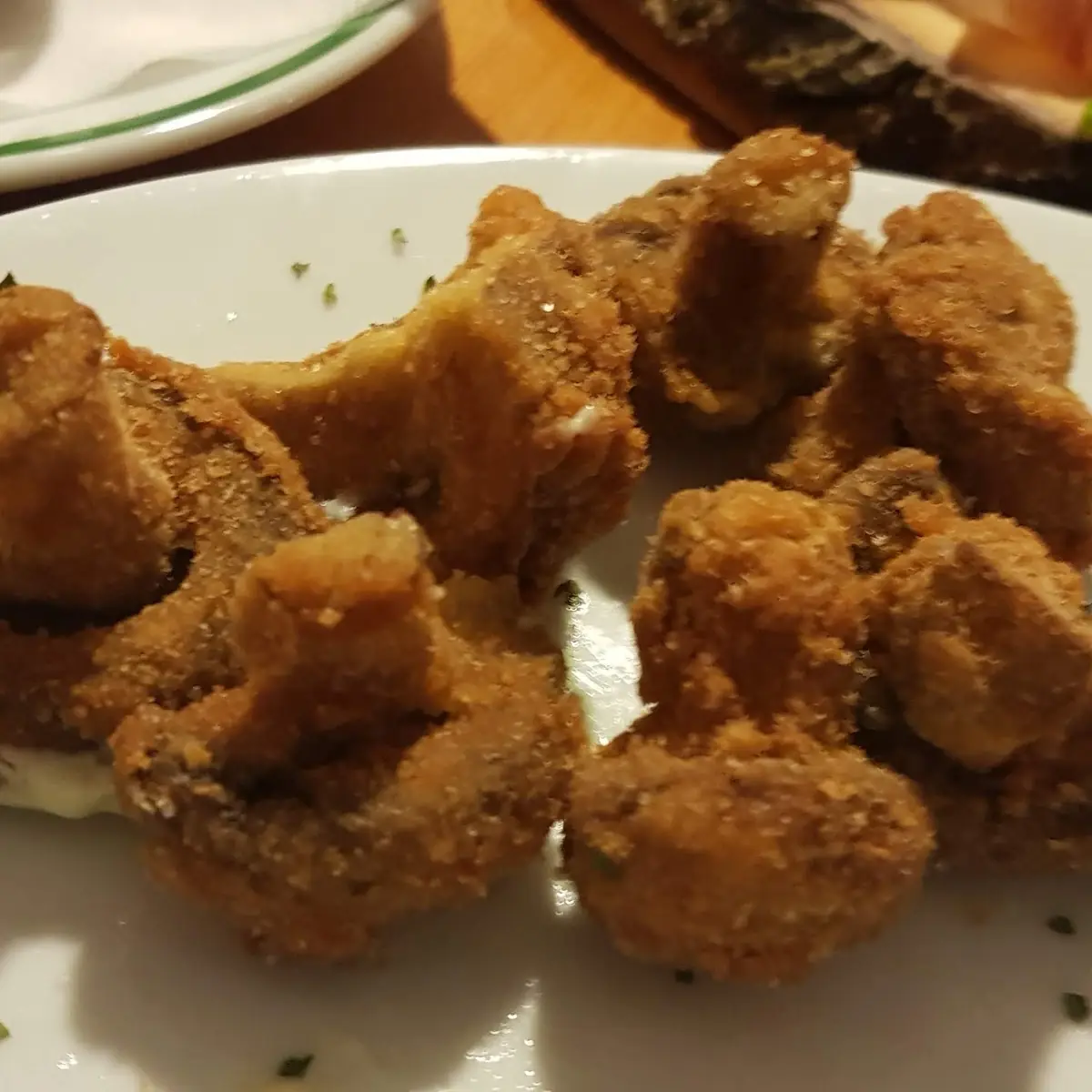 Gebackene Champignon