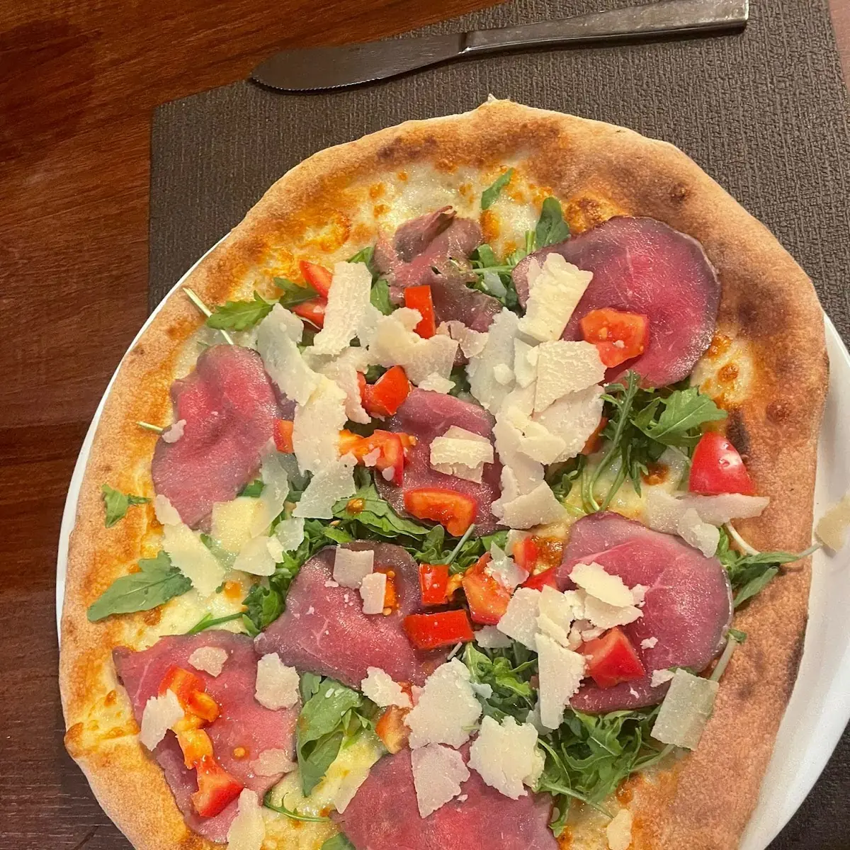 Pizza with Carpaccio