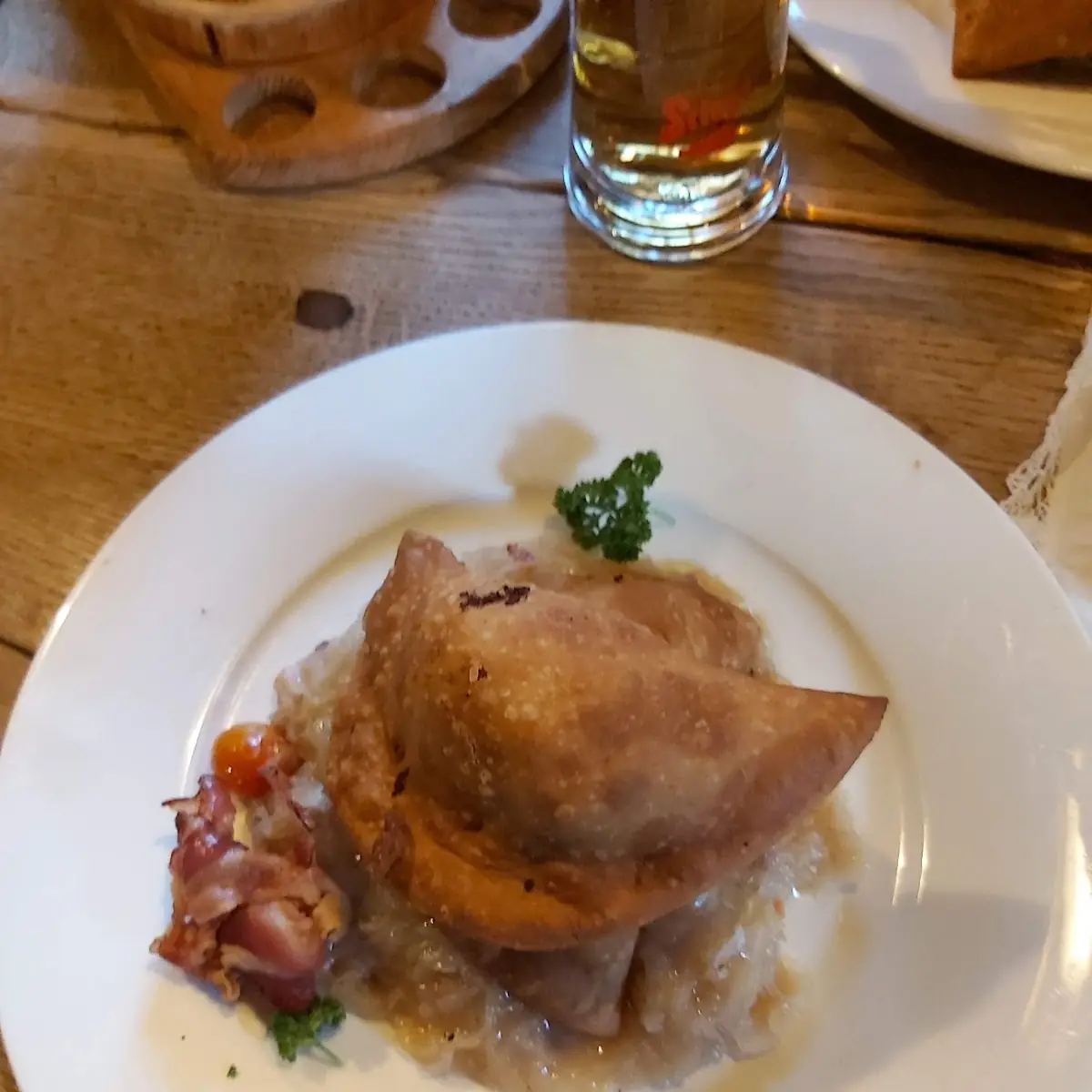 Fleischkrapfen Mit Sauerkraut
