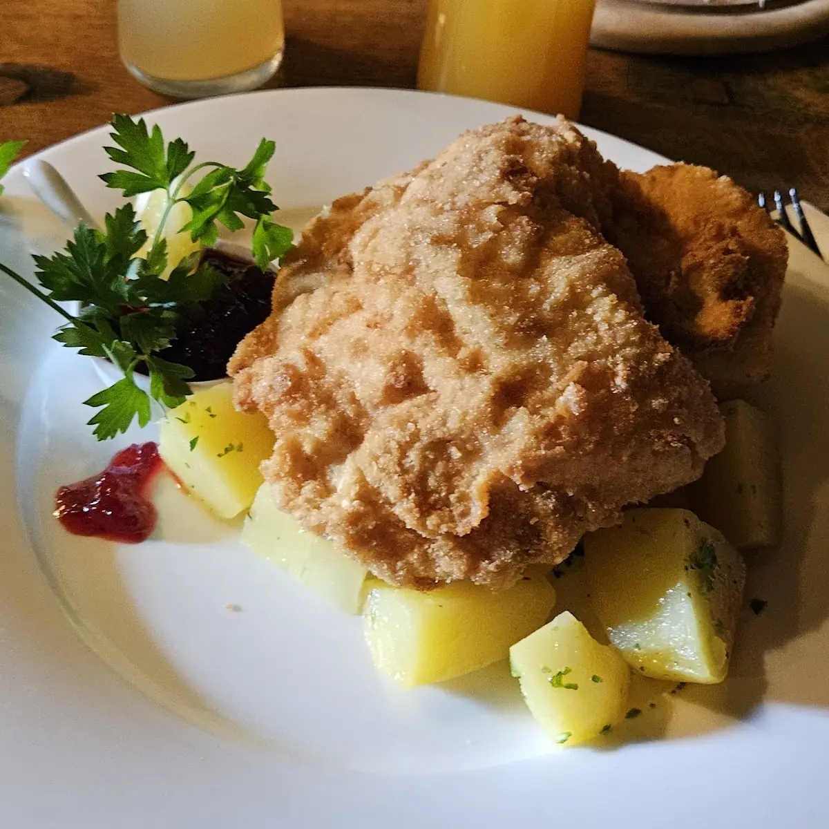 Schnitzel Mit Kartoffeln