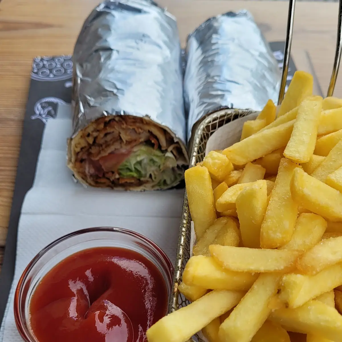 Kebap Mit Pommes Frites