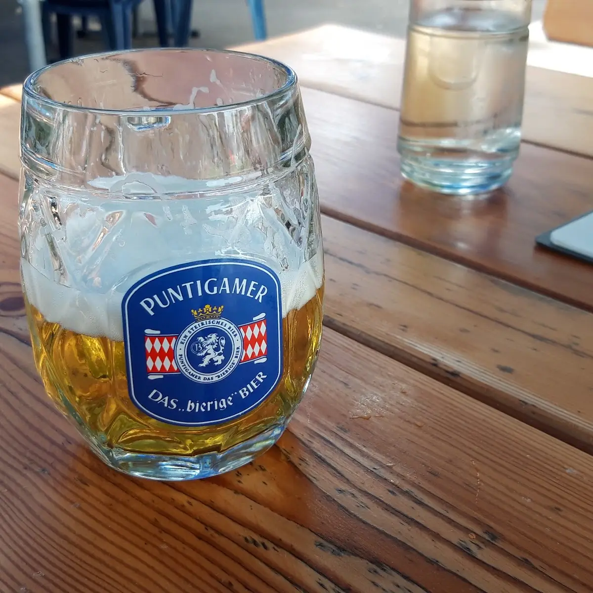 Halber Liter Puntigamer Bier