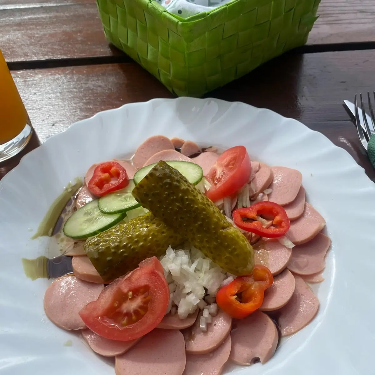 Essigwurst Mit Kernöl