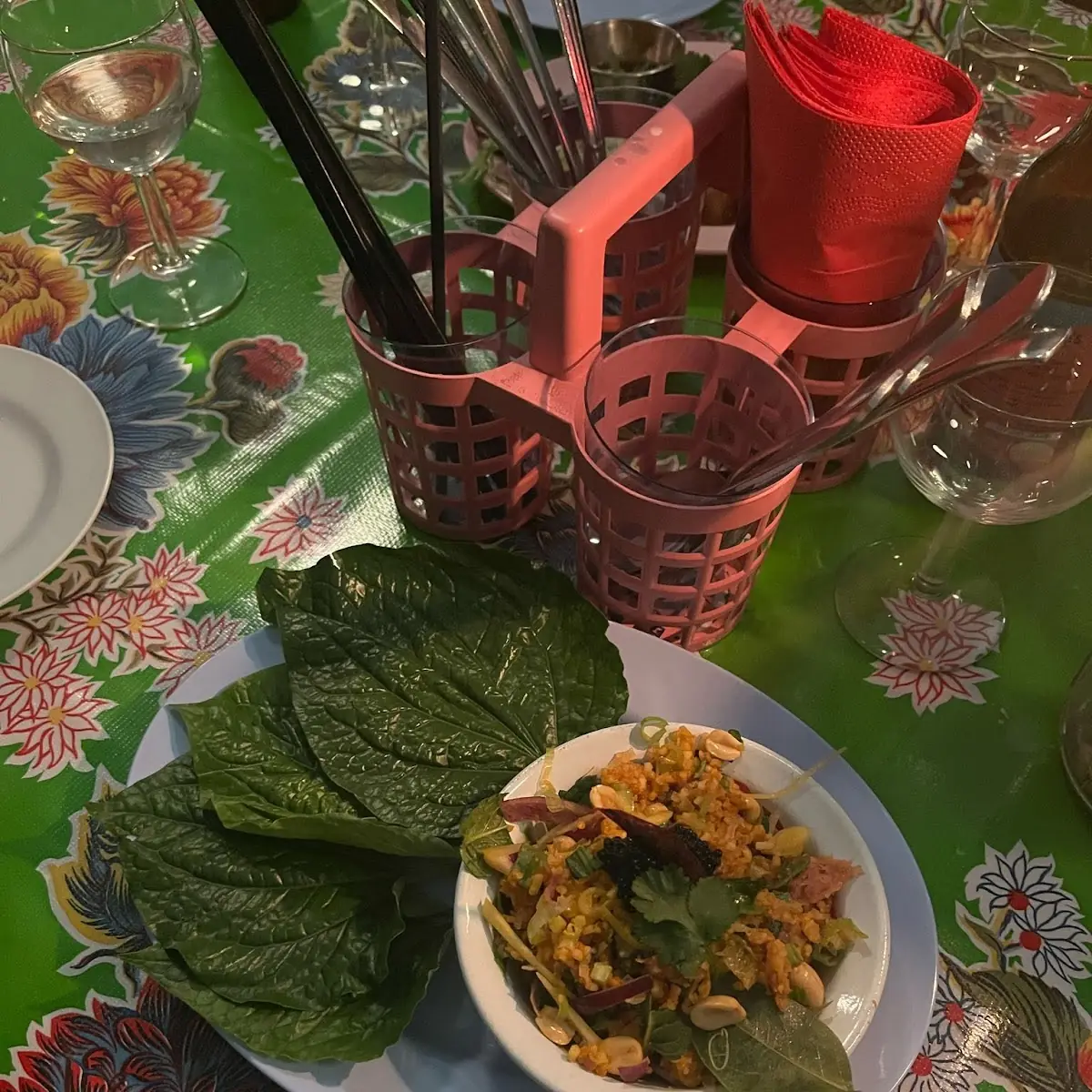 Rice Salad in Betak Leaves