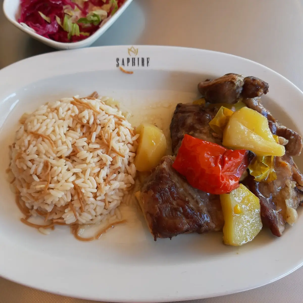 Mercimek Menü 1 Linsensuppe Salat Lammrippchen Mit Gemüse