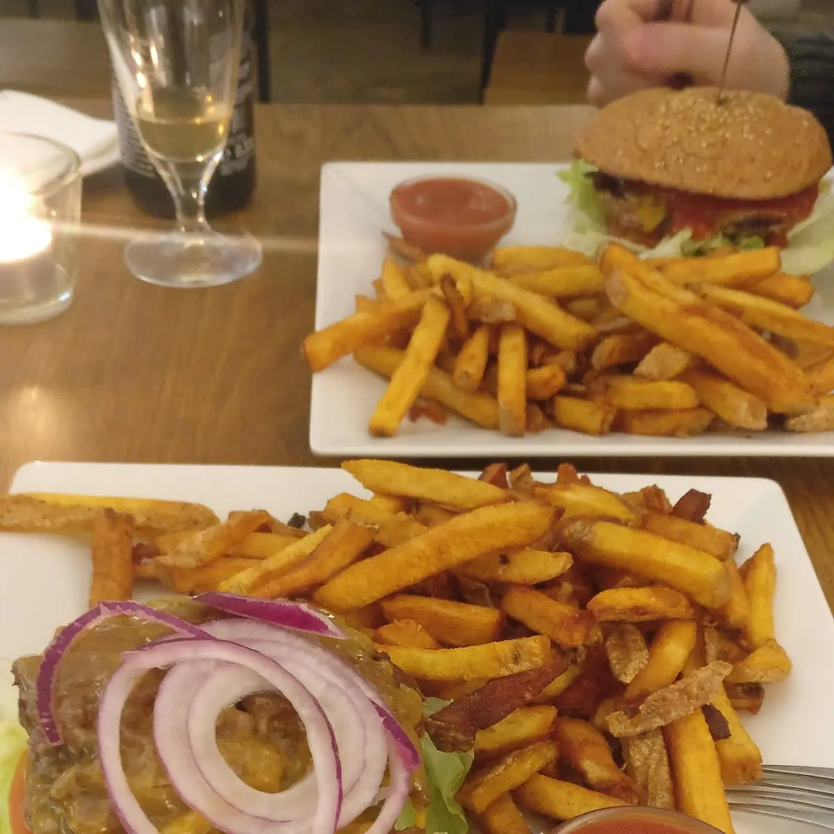Burger and Fries