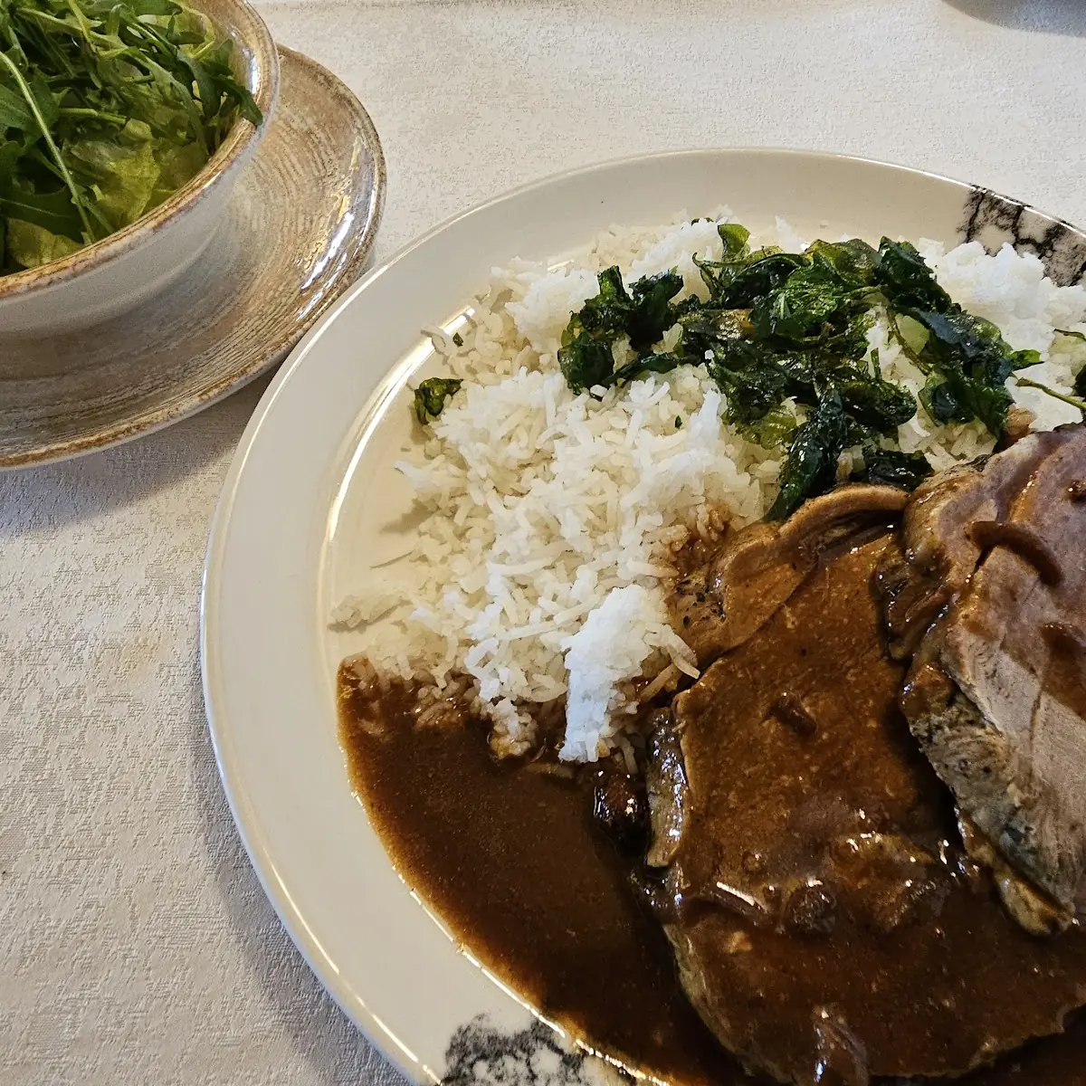 Kalbsbraten Mit Reis