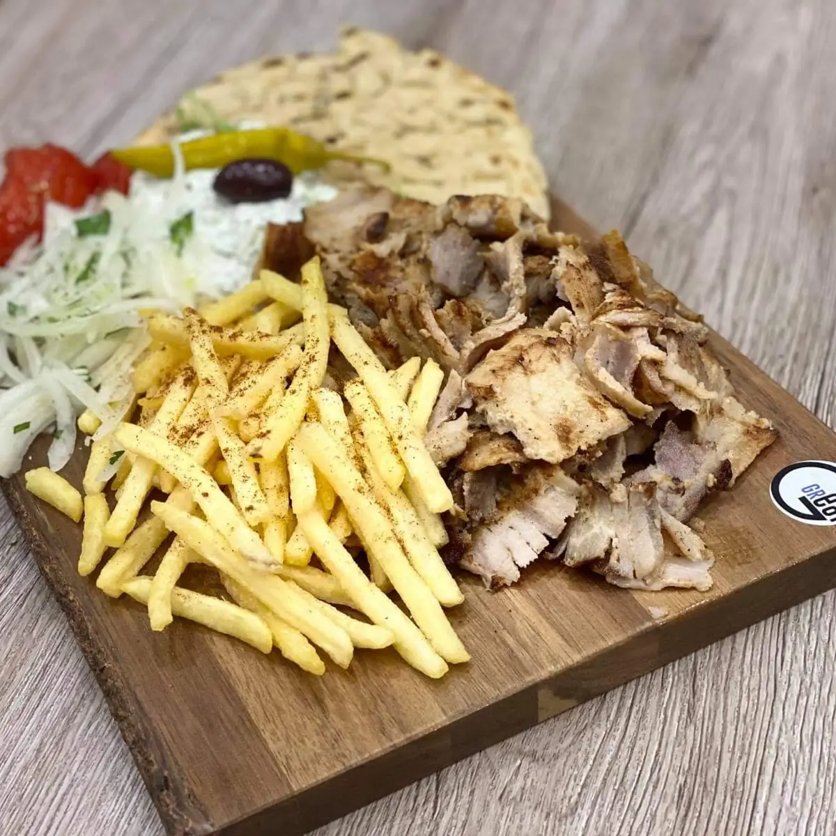 Gyros Teller Vom Schwein