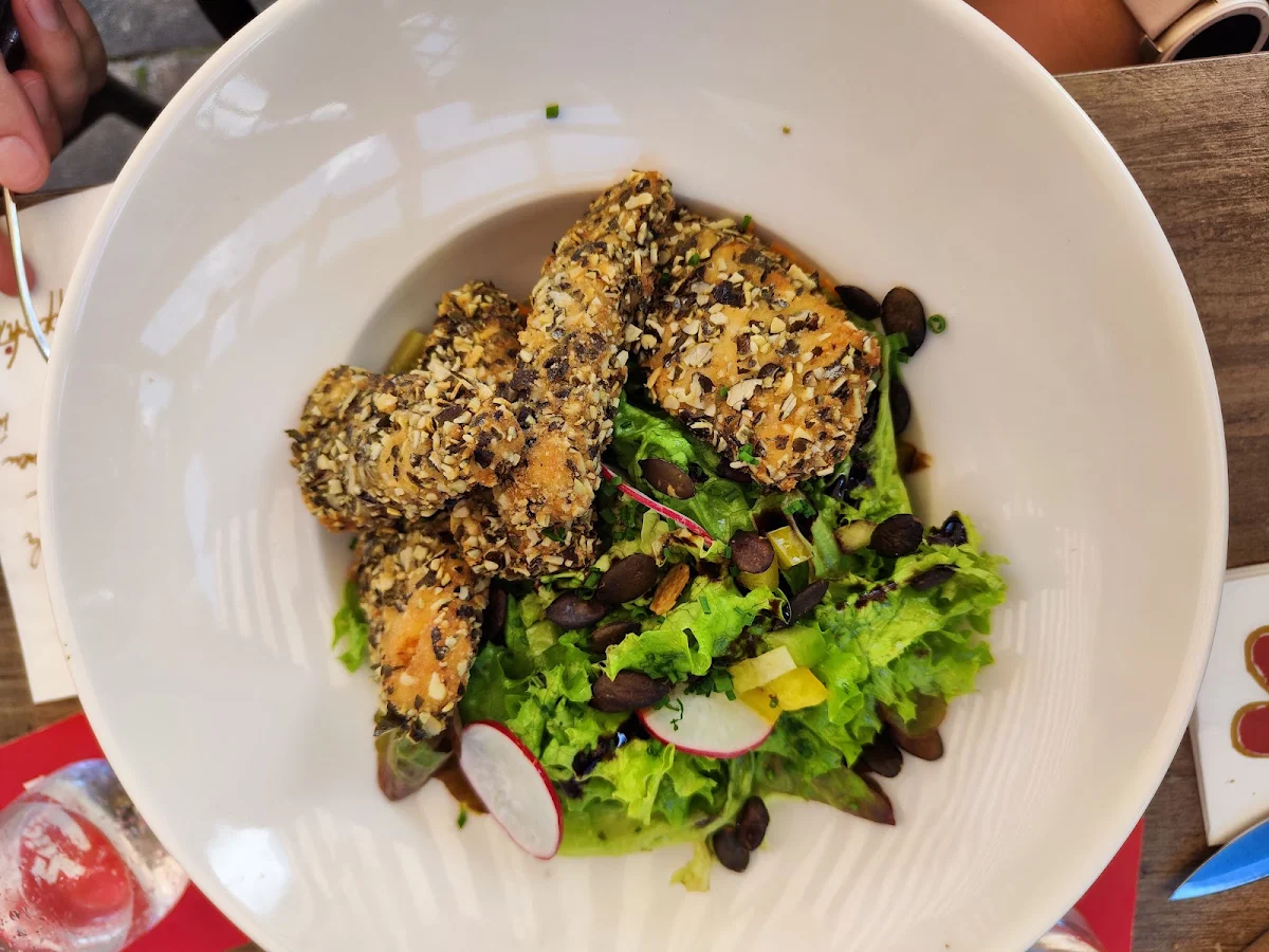Hühnerfilet Streifen Mit Kürbiskern Panade