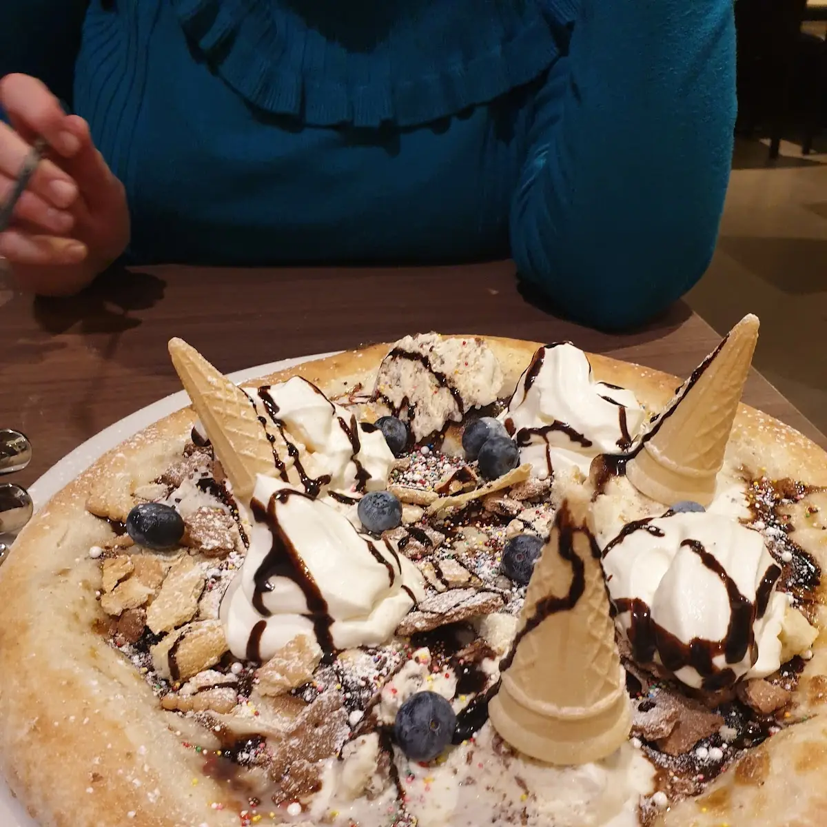 פיצה שוקולד