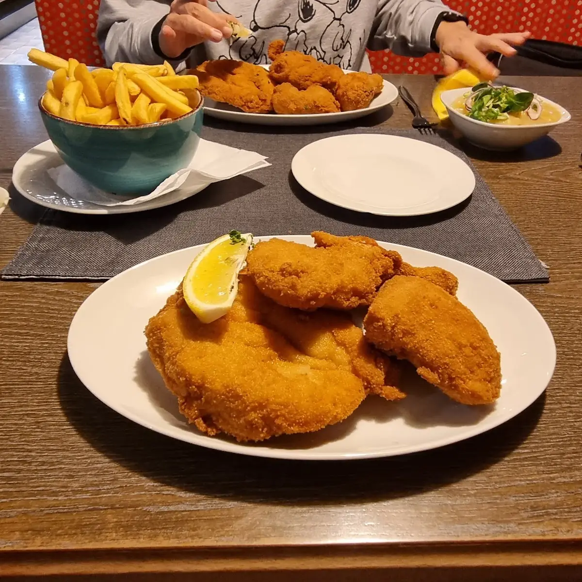 Backhendl Mit Pommes