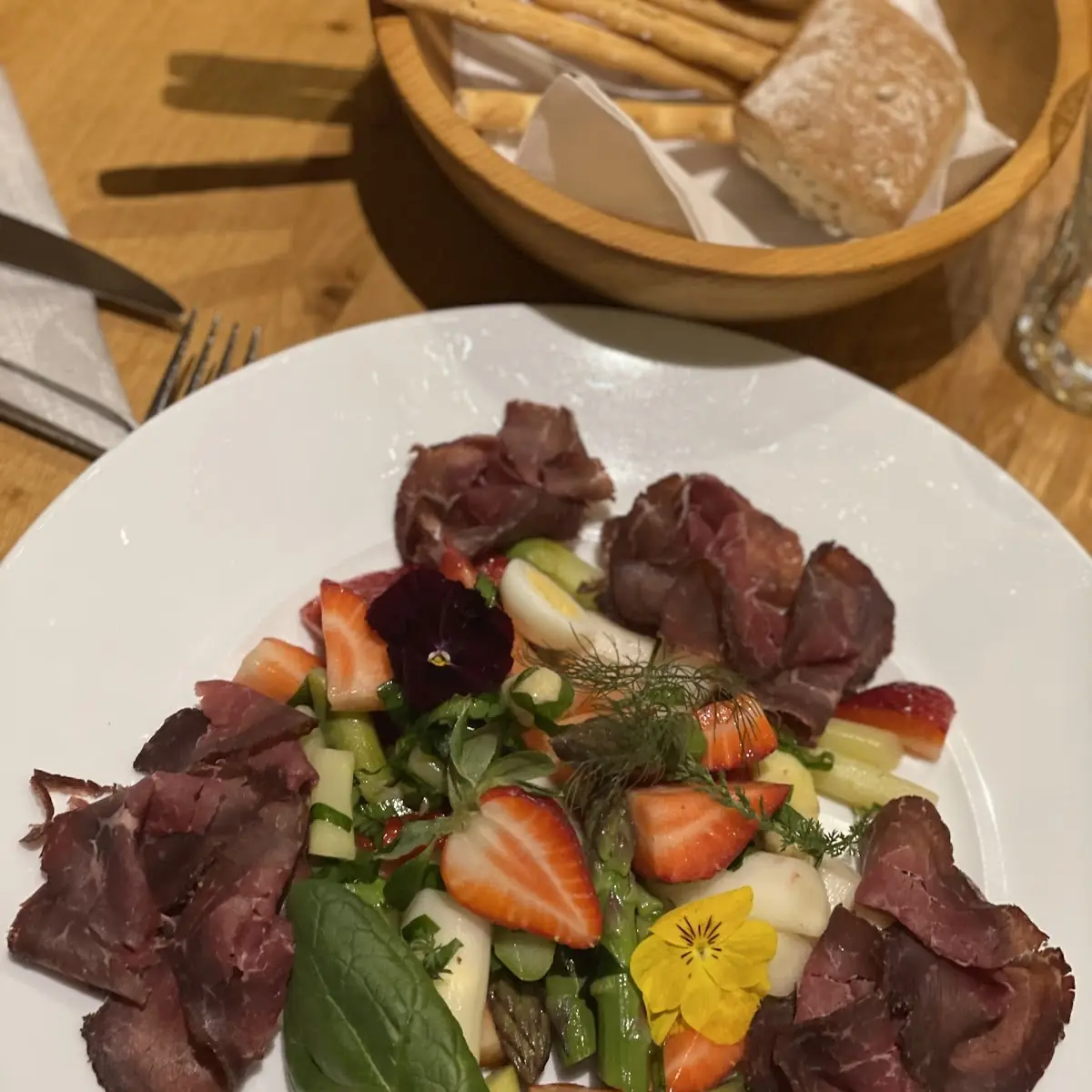 Hirschschinken Mit Spargel