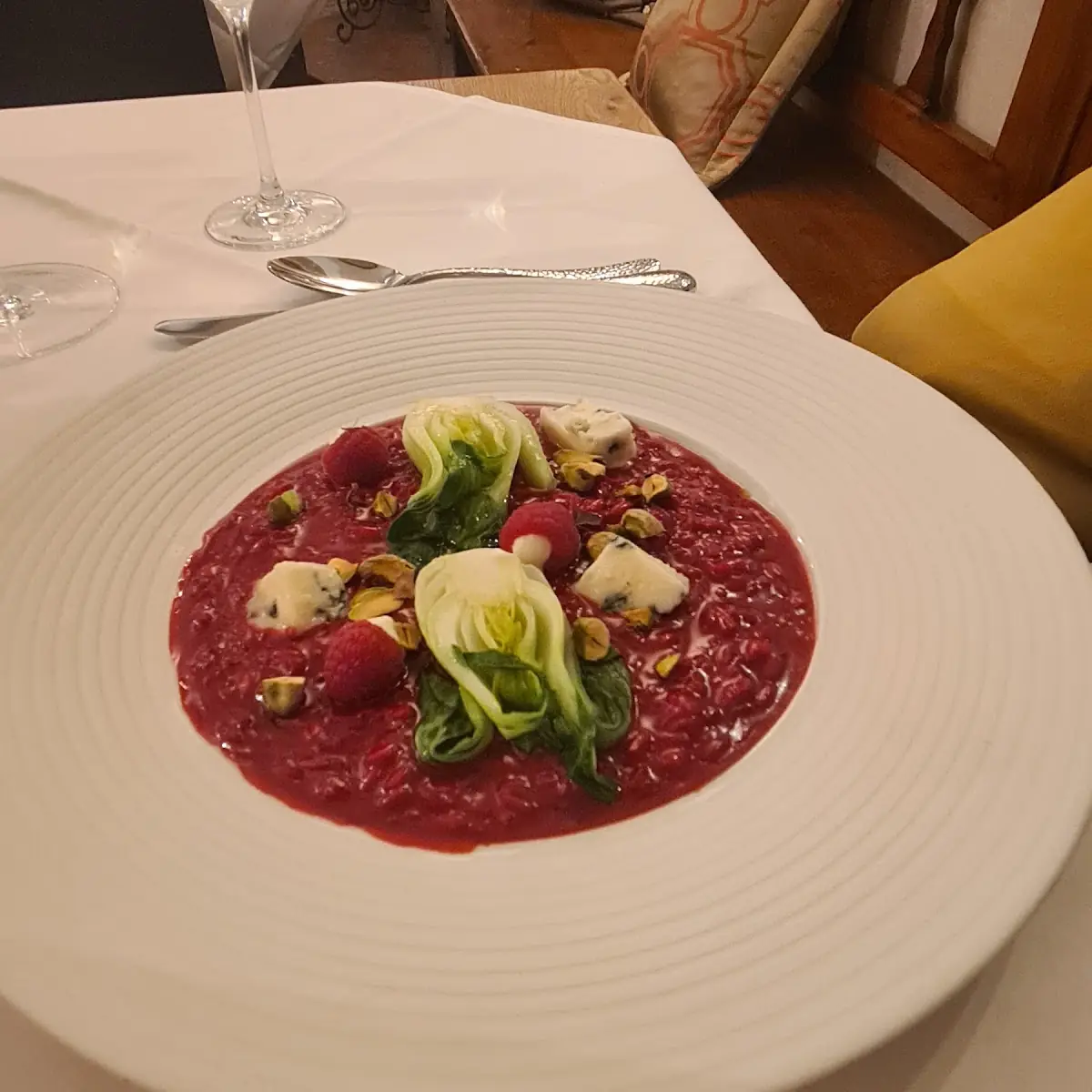 Crèmiges Rote Rüben-risotto