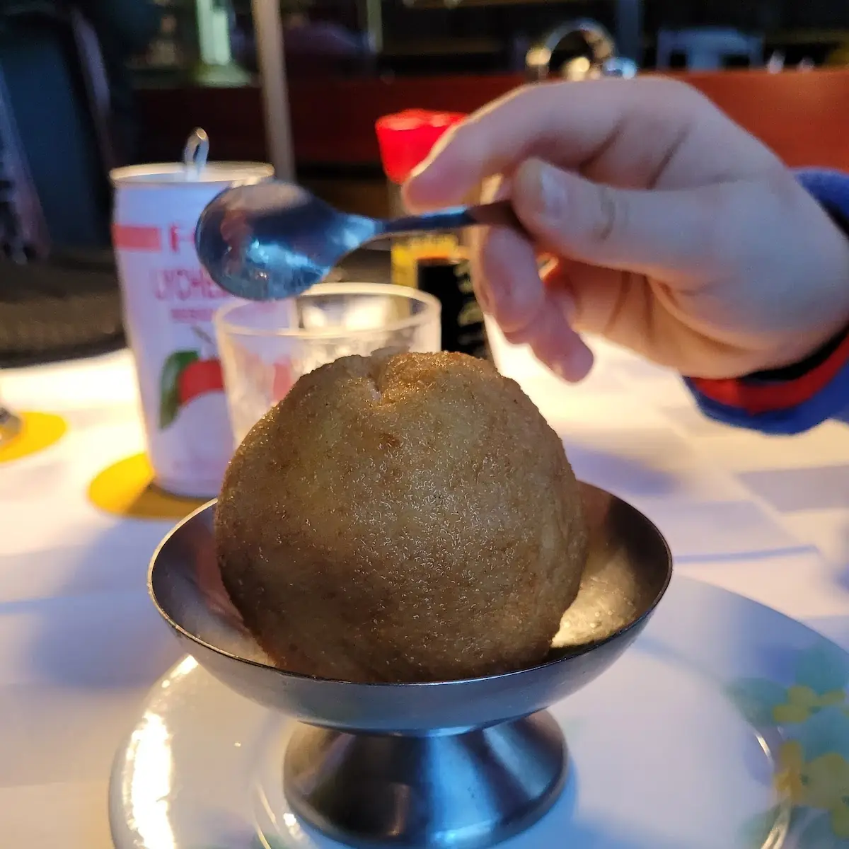 Flambiertes Eis
