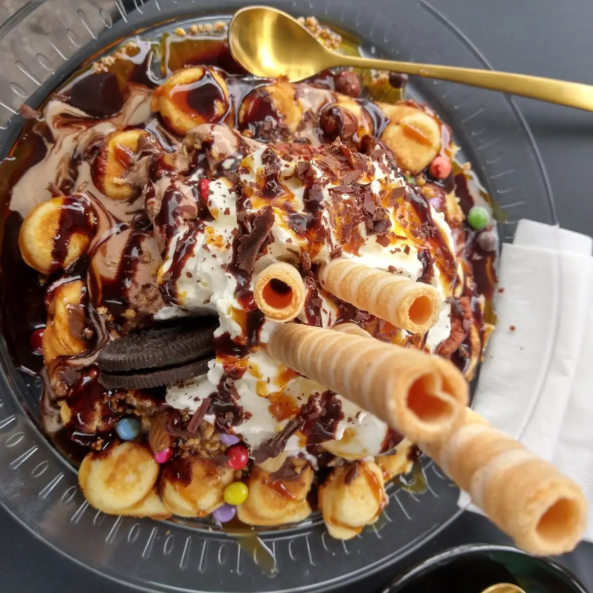 Schoko-nuß Bubbelwaffel