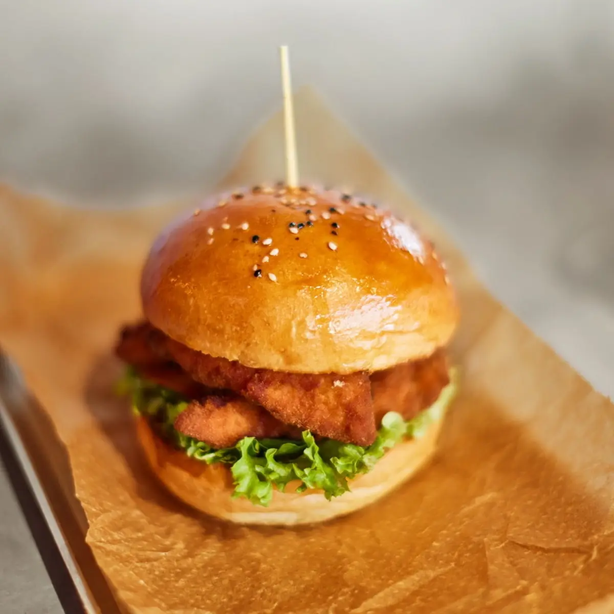 Sexy Crispy-Chicken Burger