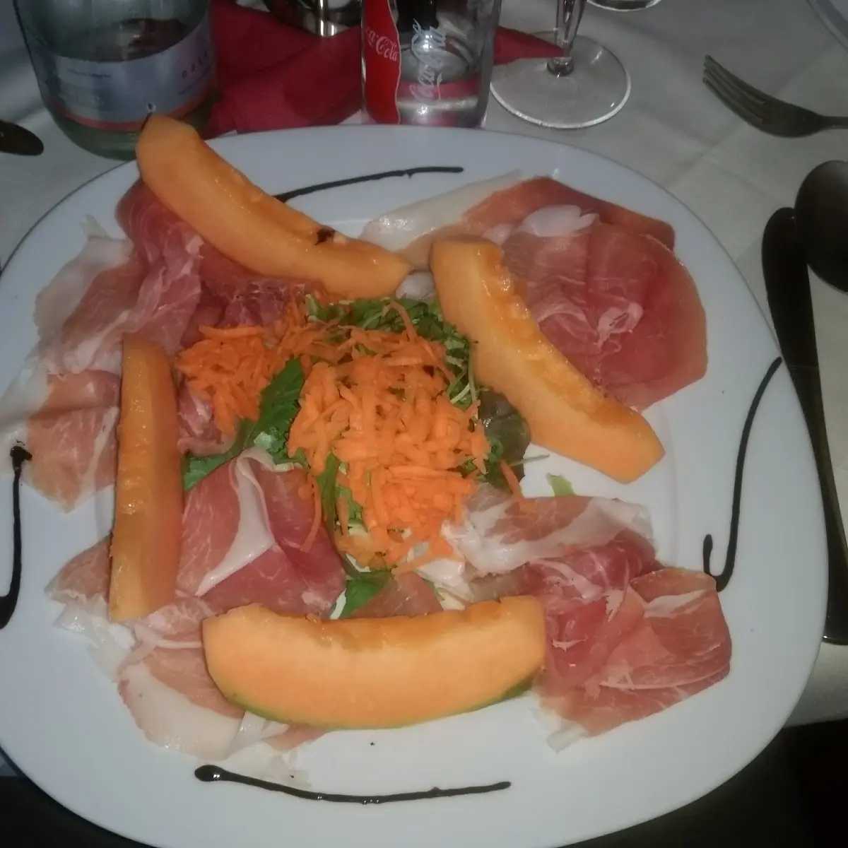 Schinken Melone
