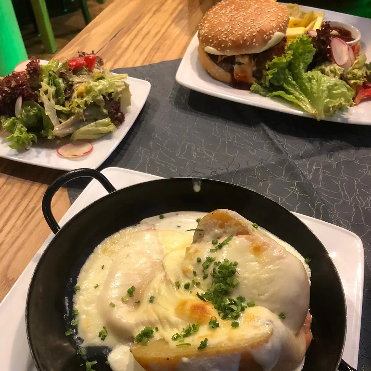 Baked Potato and Salmon