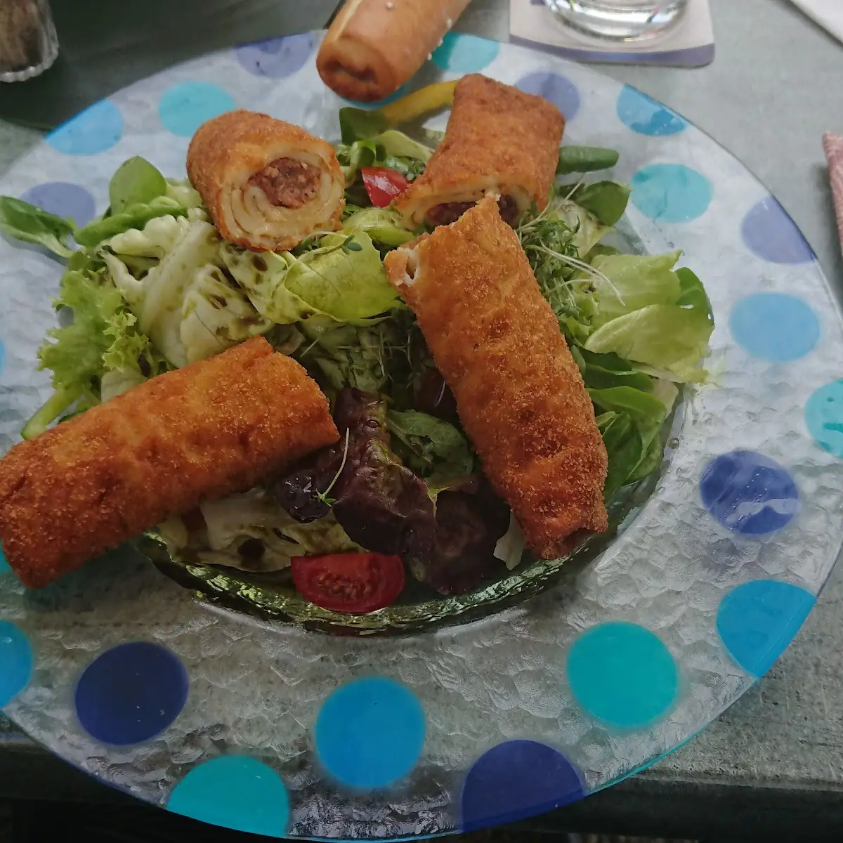Salat Mit Fleisch Palatschinken
