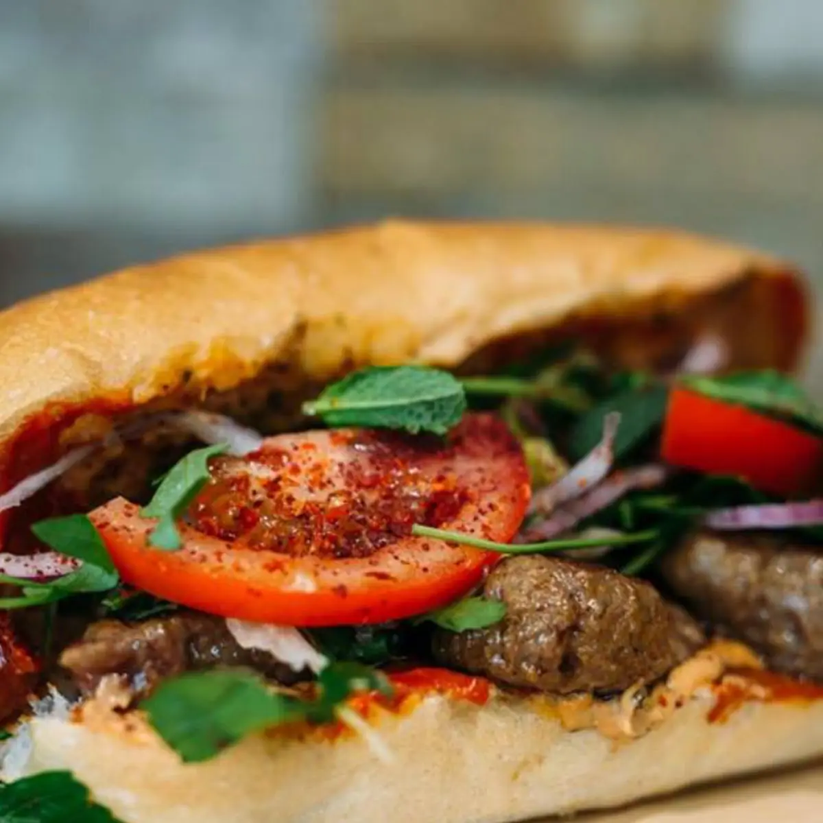 Köfte Sandwich Fleischlaibchen